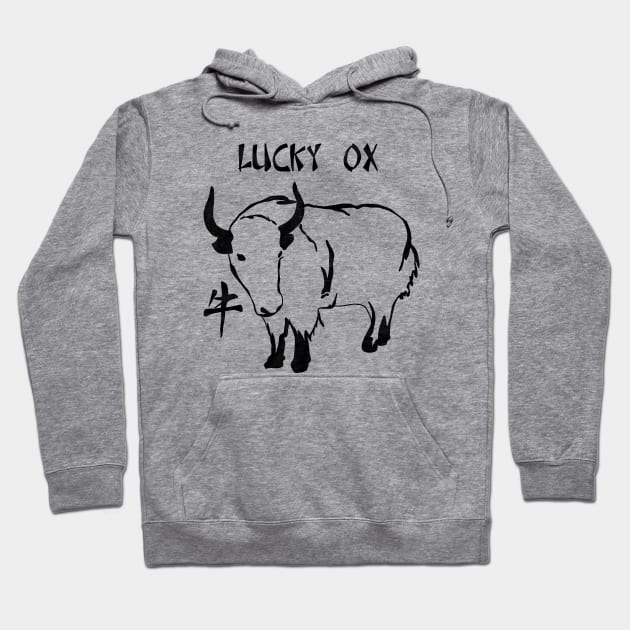 Chinese New Year – Year of the Ox Hoodie by valentinahramov